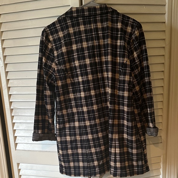 Liverpool Black and Cream Plaid Blazer - Picture 5 of 5